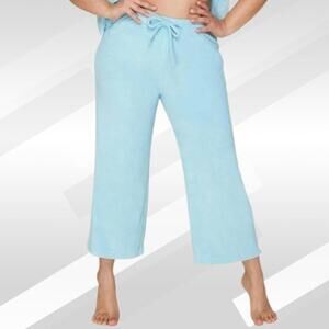 2/$30 Andie Swim The Ibo Terry Cover-Up Pants Cabana Size L | Beach Lounge Style